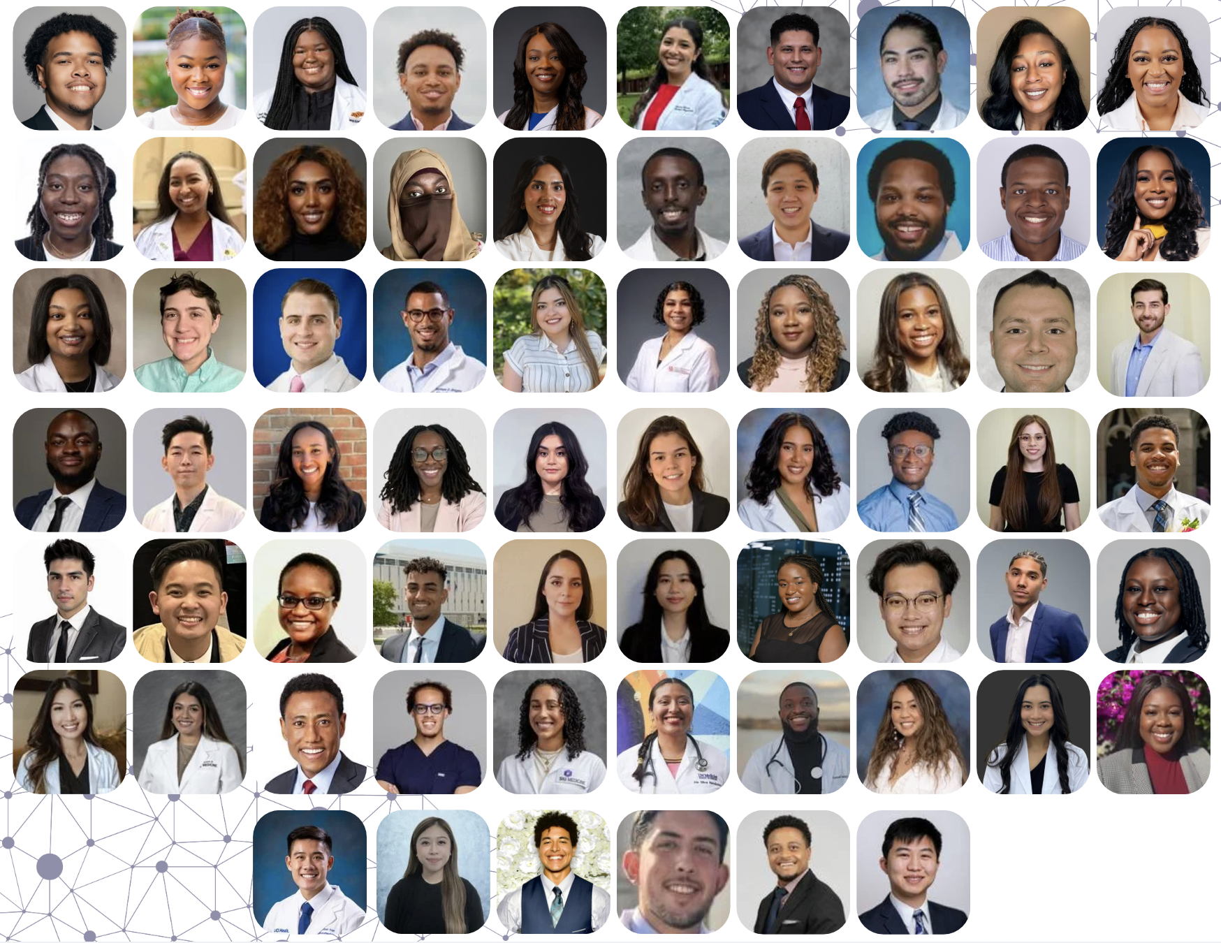 A collage of Winn CIPP cohort 4 (2025) student photos.